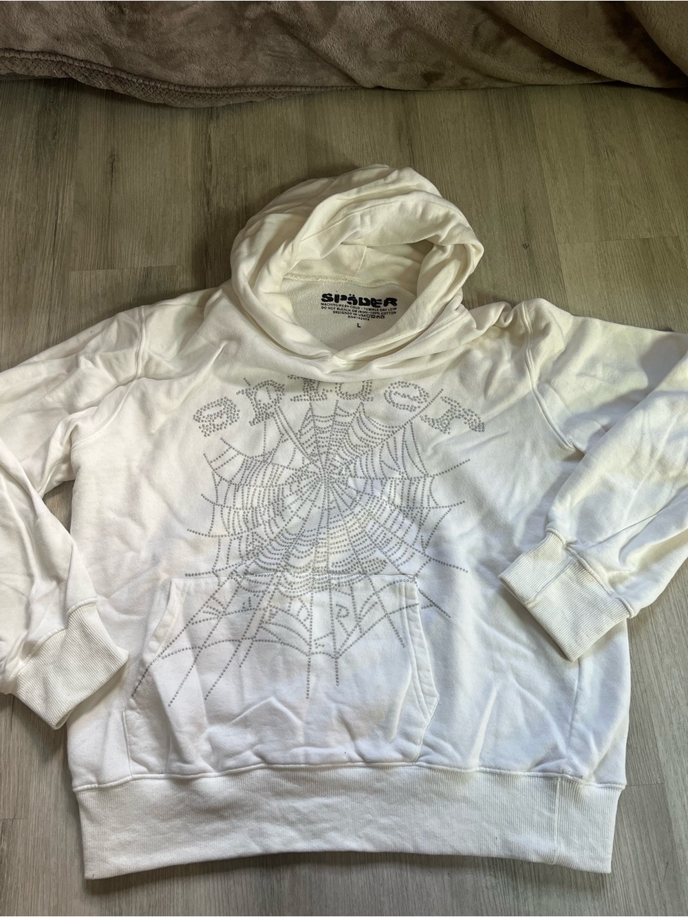 SPYDER white hoodie